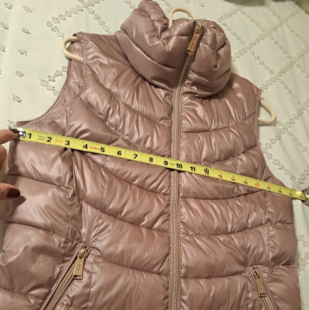 Women's Puffer Vest - Pastel Pink Calvin Klein, size S, new with tags